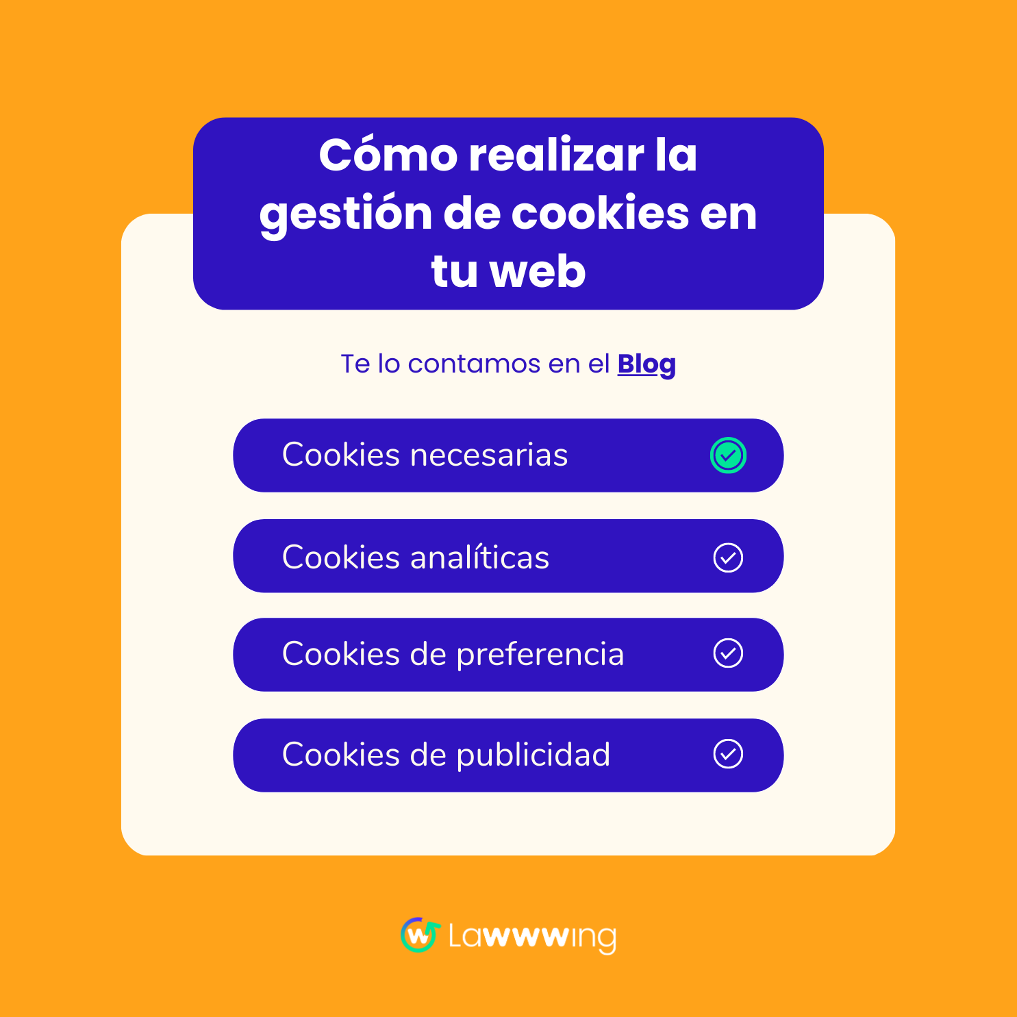 Cómo poner y gestionar las cookies en mi web