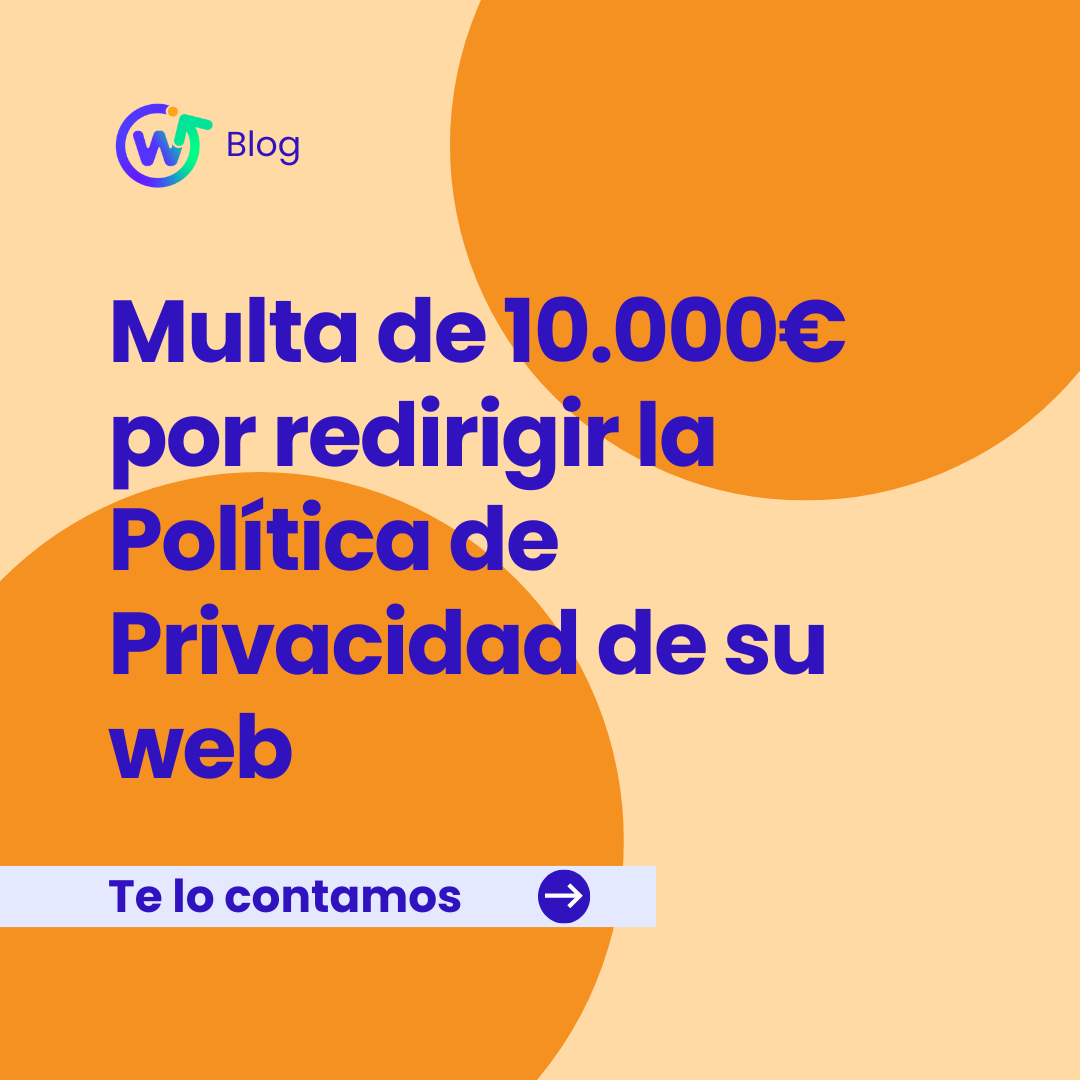 Sanción de 10.000 euros por la Política de Privacidad